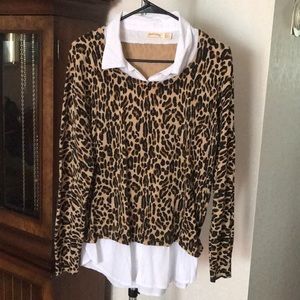 Faded Glory Two-for One Collared Sweater